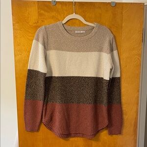 Women’s Multicolor Striped Fall Sweater